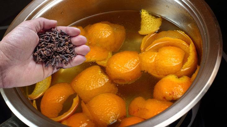 Portakal kabuğuyla kaynatın Babaanne tarifi, eviniz cennet bahçesi gibi kokacak