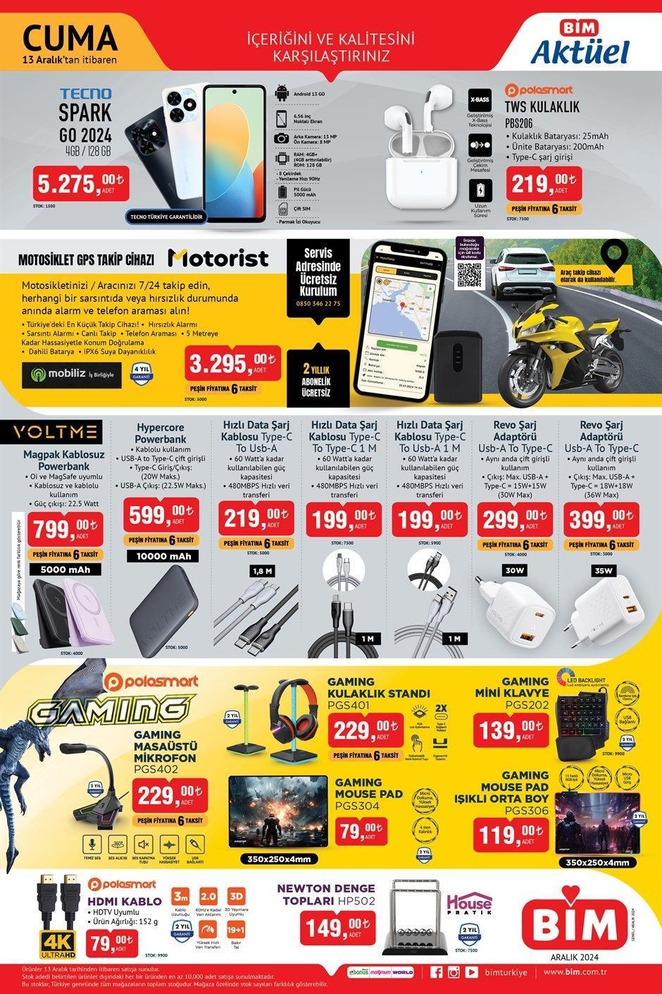 13 ARALIK CUMA BİM YENİ AKTÜEL KATALOG