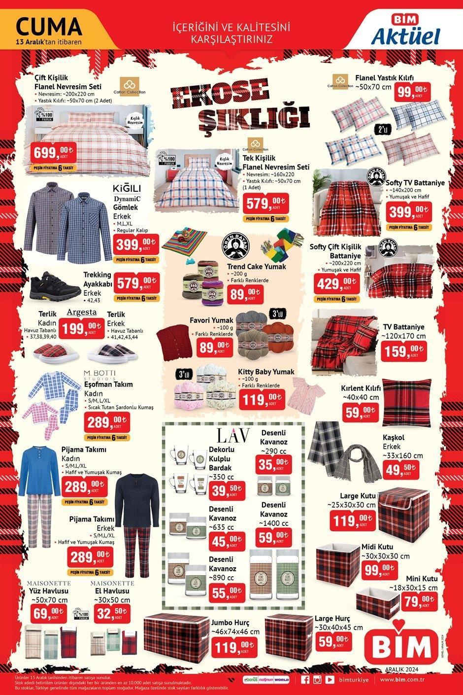 13 ARALIK CUMA BİM YENİ AKTÜEL KATALOG