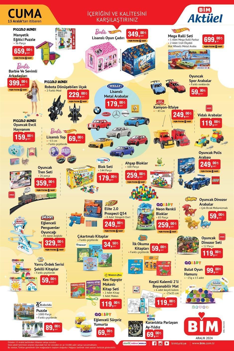 13 ARALIK CUMA BİM YENİ AKTÜEL KATALOG