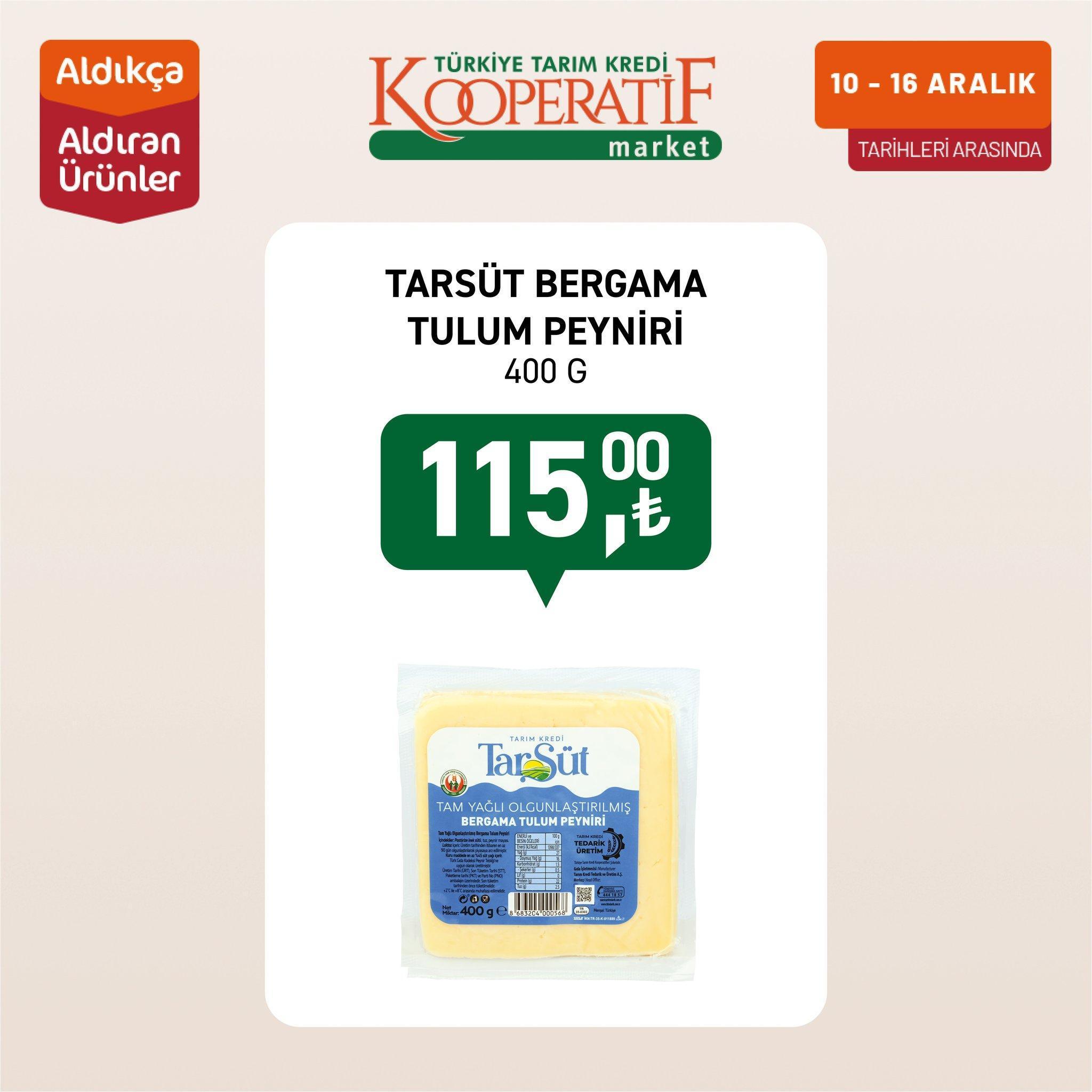 Tarım Kredi Market aktüel indirimleri kataloğu: 11 - 16 Aralık 2024 Tarım Kredi Kooperatifi katalog indirimli ürün fiyatları listesi Tarım Kredi Market aktüel indirimleri kataloğu: 11 - 16 Aralık 2024 Tarım Kredi Kooperatifi katalog indirimli ürün fiyatları listesi