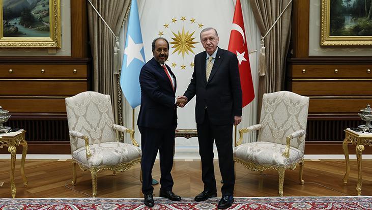 Cumhurbaşkanı Erdoğan, Somali Cumhurbaşkanı Mahmud ile görüştü