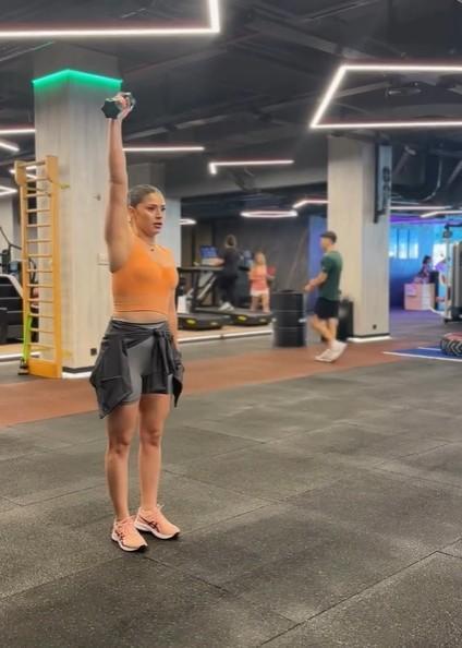 SPOR YAPTIĞI ANLARI PAYLAŞTI