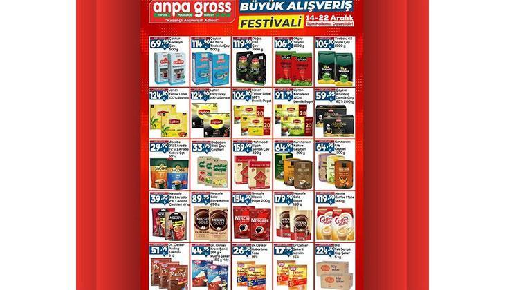Alışveriş festivali başladı ANPA GROSS 14-22 Aralık 2024 indirimli ürünler kataloğu