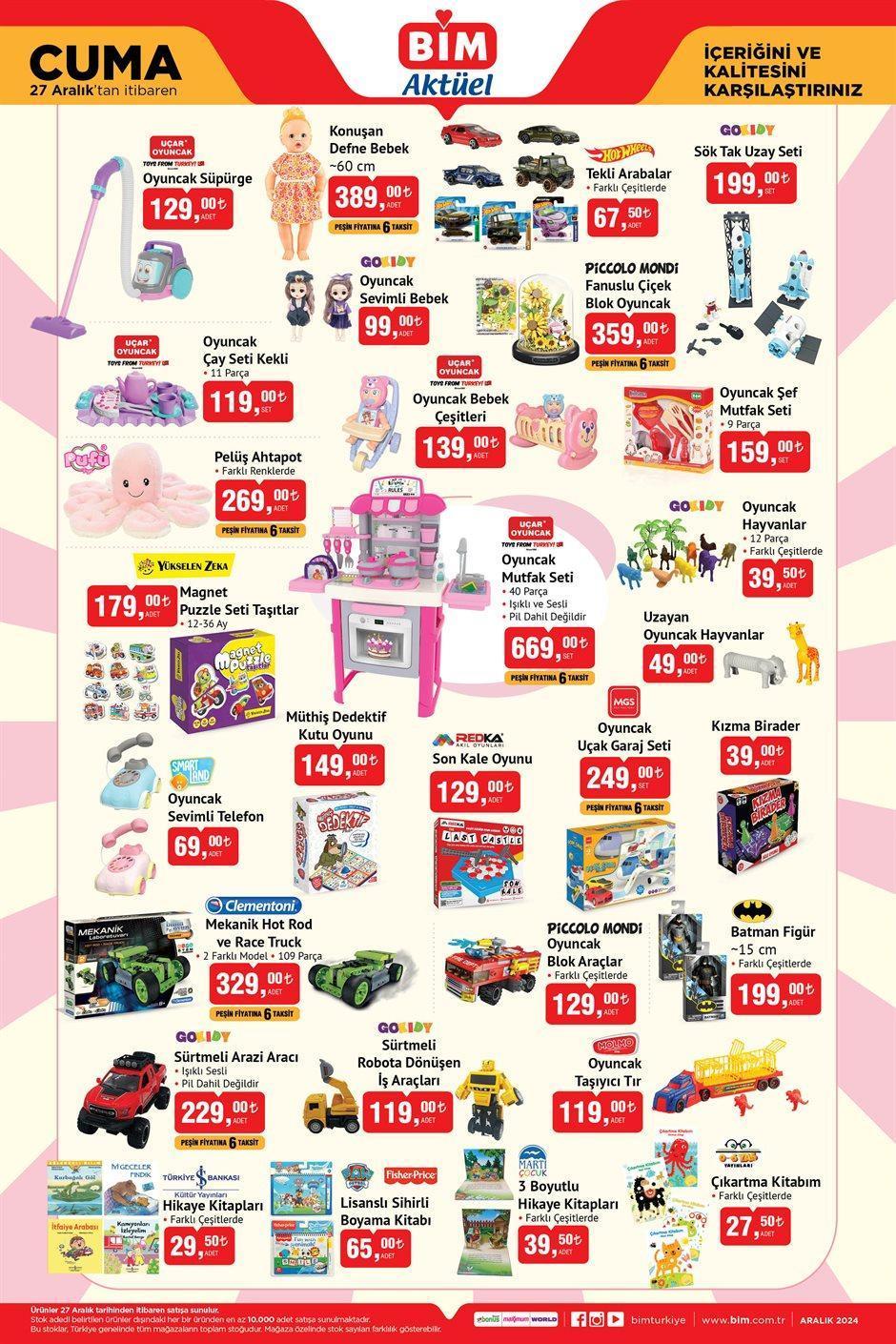 BİM 24 - 27 ARALIK 2024 KATALOG KAMPANYALARI Bu hafta yeni BİM aktüel kataloğu indirimleri belli oldu