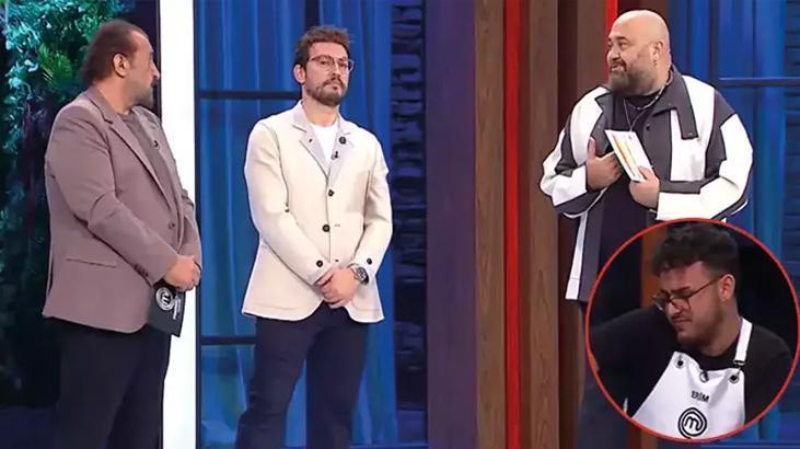 MasterChef'te korkutan anlar! Erim'in boynuna yağ sıçradı