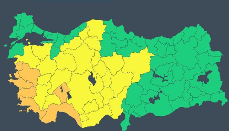 6 İLDE TURUNCU UYARI VERİLDİ