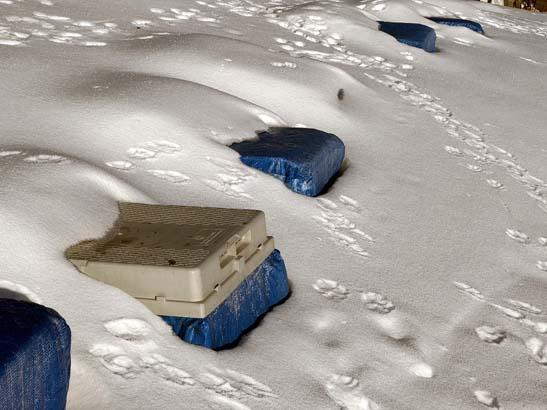 Türkiyede tek: Tamamen kar altında, izole edilmiş şekilde