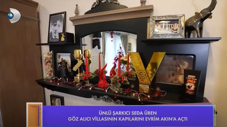 Evrim Akın ünlü şarkıcı Seda Ürenin dört katlı, beş odalı, muhteşem villasına konuk oldu