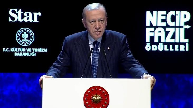 SON DAKİKA! 11'inci Necip Fazıl Ödülleri! Cumhurbaşkanı Erdoğan'dan önemli açıklamalar