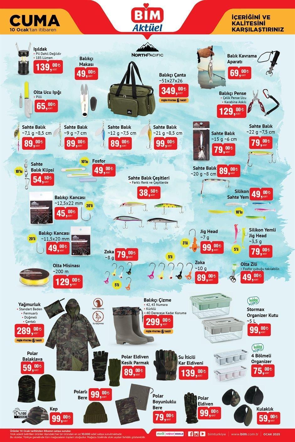 BİM 10 OCAK CUMA AKTÜEL KATALOĞU