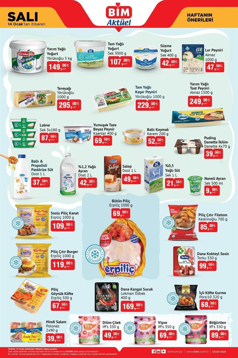 14 OCAK SALI BİM YENİ AKTÜEL KATALOG