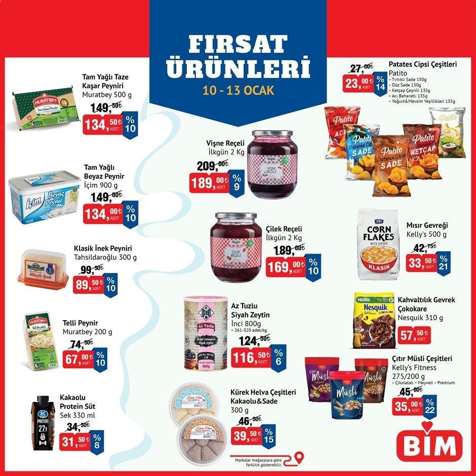 YENİ BİM 10-13 OCAK İNDİRİMLİ ÜRÜNLER LİSTESİ 📣 BİM 10 Ocak Cuma aktüel kataloğu bugün raflarda satışa çıktı İşte BİM marketde 10-13 Ocak tarihleri arasında indirime giren ürünler...