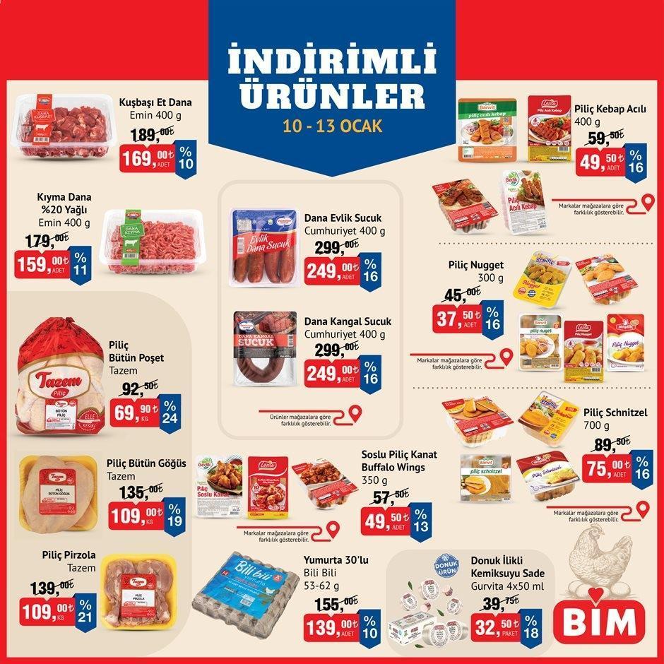 10-13 OCAK BİM İNDİRİMLİ ÜRÜNLER