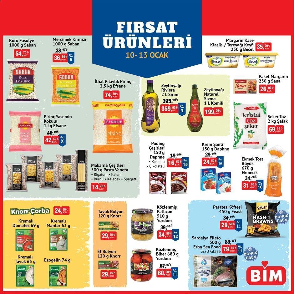 YENİ BİM 10-13 OCAK İNDİRİMLİ ÜRÜNLER LİSTESİ 📣 BİM 10 Ocak Cuma aktüel kataloğu bugün raflarda satışa çıktı İşte BİM marketde 10-13 Ocak tarihleri arasında indirime giren ürünler...
