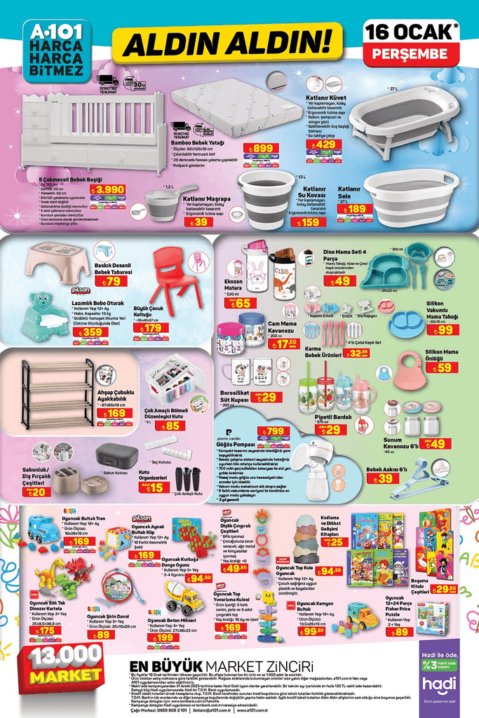 16 OCAK PERŞEMBE A101 ALDIN ALDIN KATALOĞU
