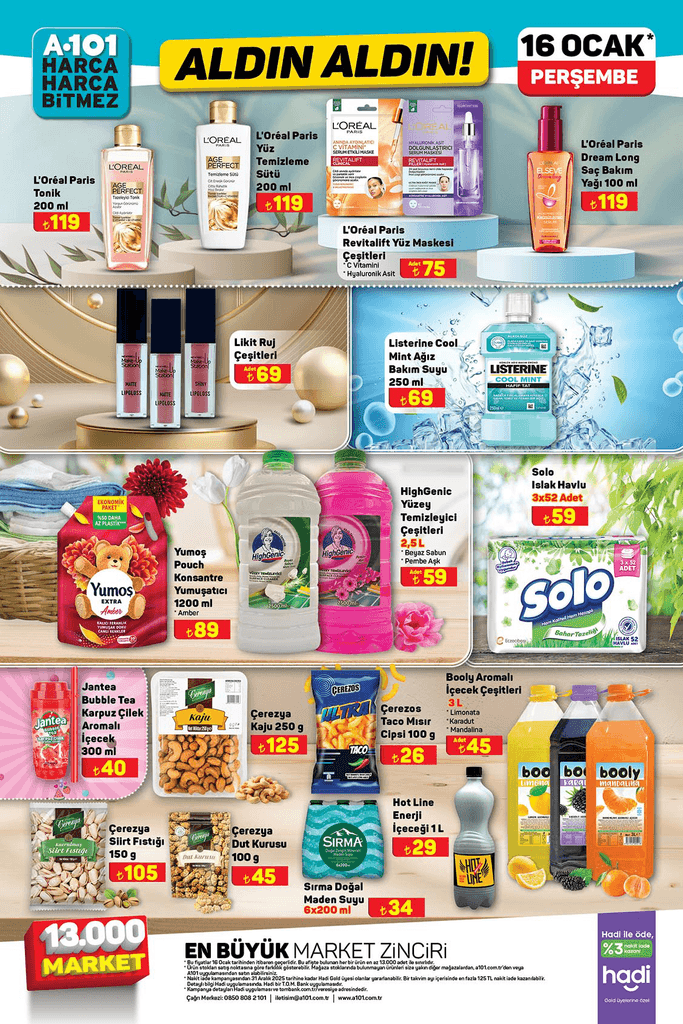 A101 16 OCAK 2025 KATALOĞU ÇIKTI Bu hafta A101 katalog indirimli ürünleri belli oldu A101e bebek ürünleri ve motosiklet geliyor