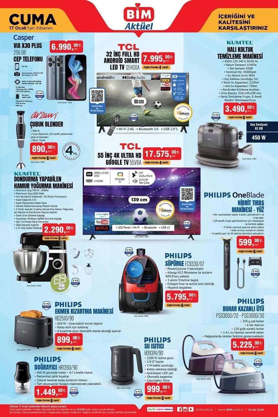 BİM 17 OCAK 2025 AKTÜEL KATALOĞU