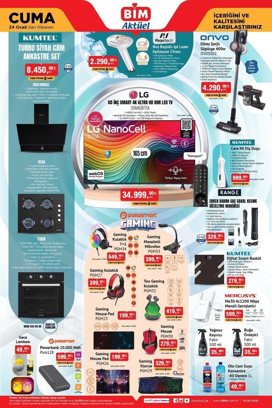 BİM 24 OCAK CUMA AKTÜEL KATALOĞU BİM 24 OCAK CUMA AKTÜEL KATALOĞU