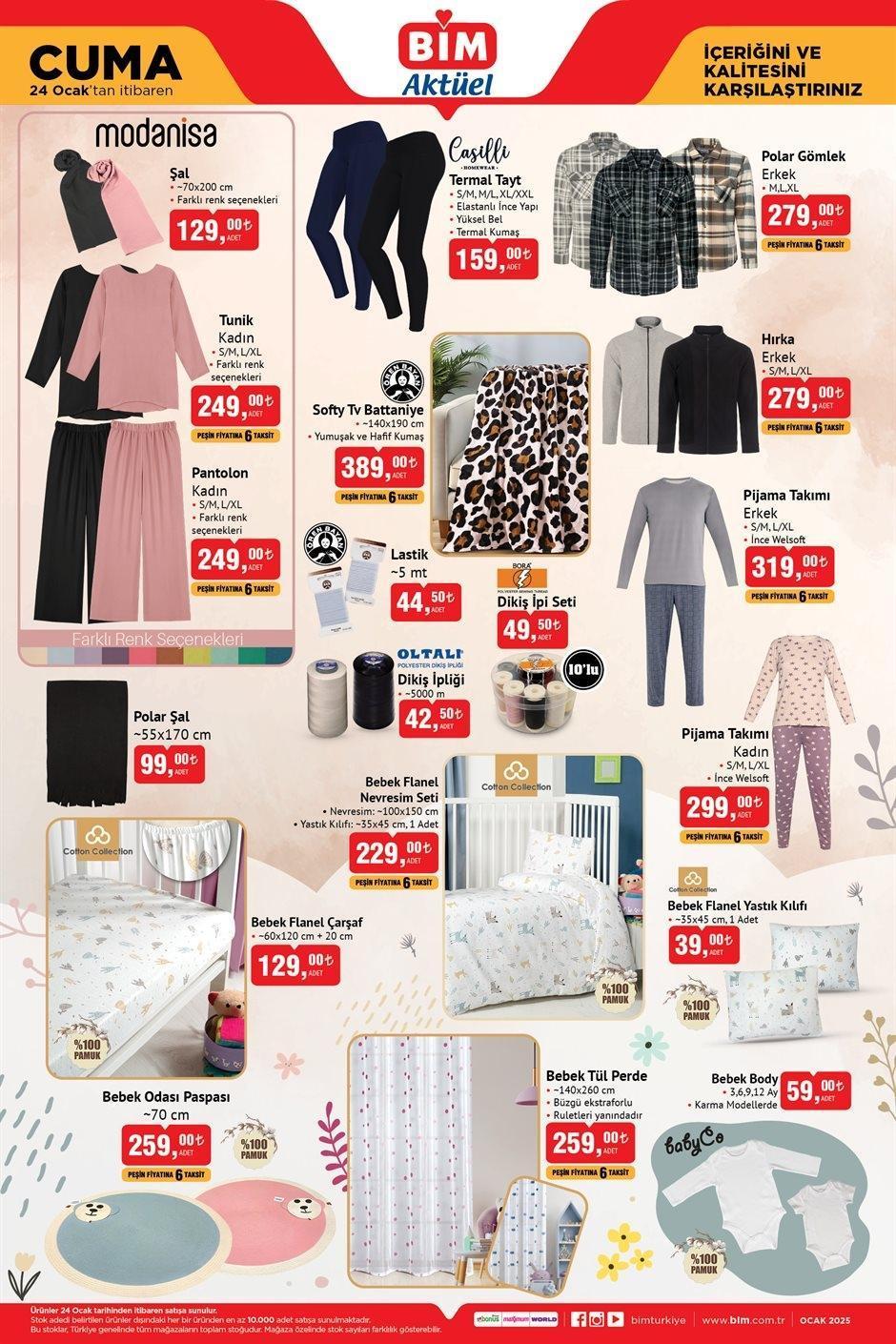 BİM 24 OCAK CUMA AKTÜEL KATALOĞU