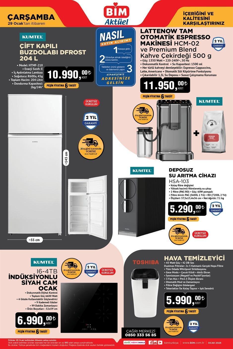 BİM 29 OCAK ÇARŞAMBA AKTÜEL KATALOĞU