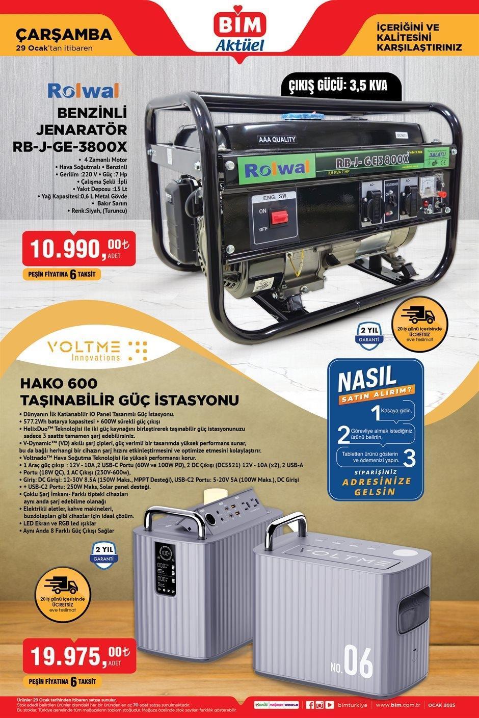 BİM 29 OCAK ÇARŞAMBA AKTÜEL KATALOĞU