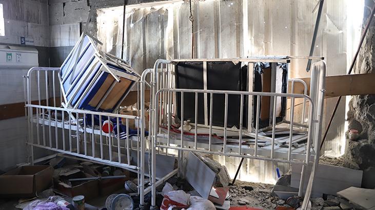 İsrail Kemal Advan Hastanesinde büyük yıkım bıraktı