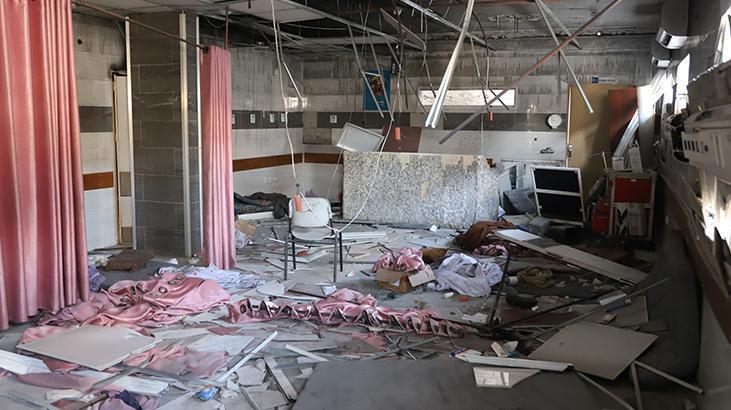 İsrail Kemal Advan Hastanesinde büyük yıkım bıraktı