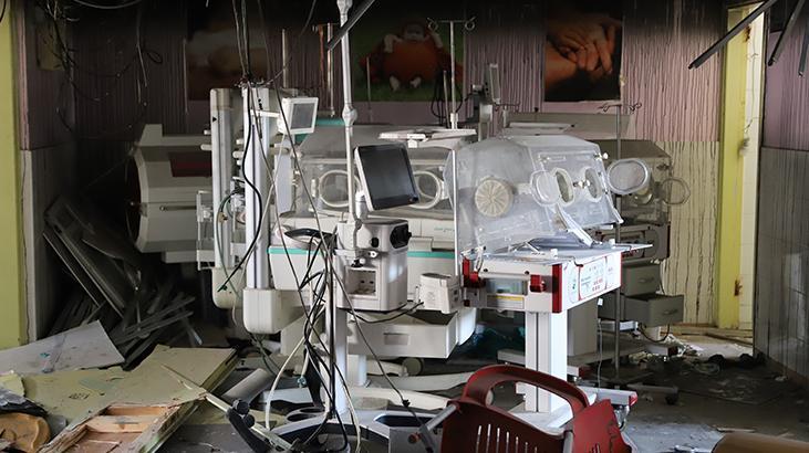 İsrail Kemal Advan Hastanesinde büyük yıkım bıraktı