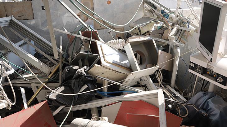 İsrail Kemal Advan Hastanesinde büyük yıkım bıraktı