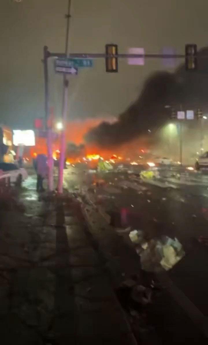 Son dakika haberi: ABDdeki yeni uçak kazasından ilk kareler geldi...