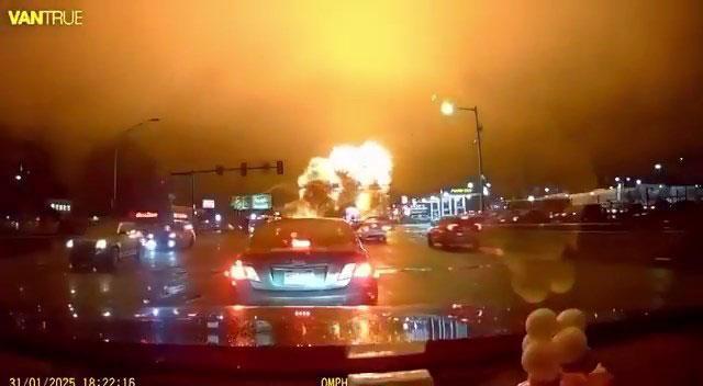 Son dakika haberi: ABDdeki yeni uçak kazasından ilk kareler geldi...