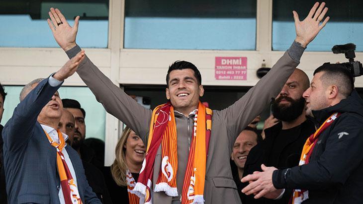 Galatasarayın yeni transferi Morata İstanbula geldi