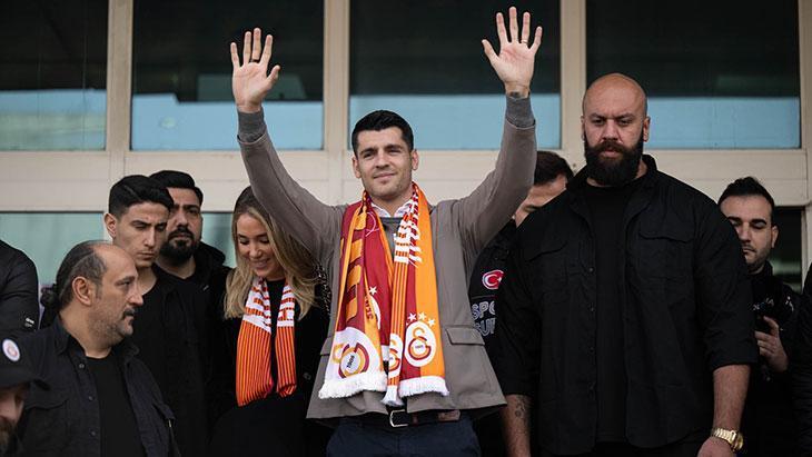 Galatasarayın yeni transferi Morata İstanbula geldi