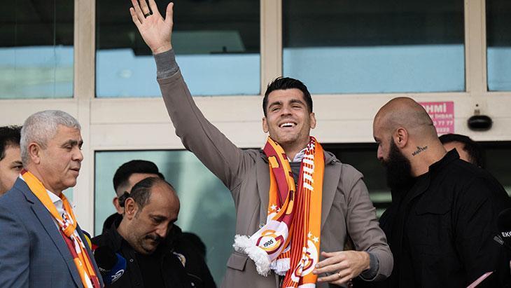 Galatasarayın yeni transferi Morata İstanbula geldi