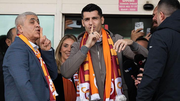 Galatasarayın yeni transferi Morata İstanbula geldi