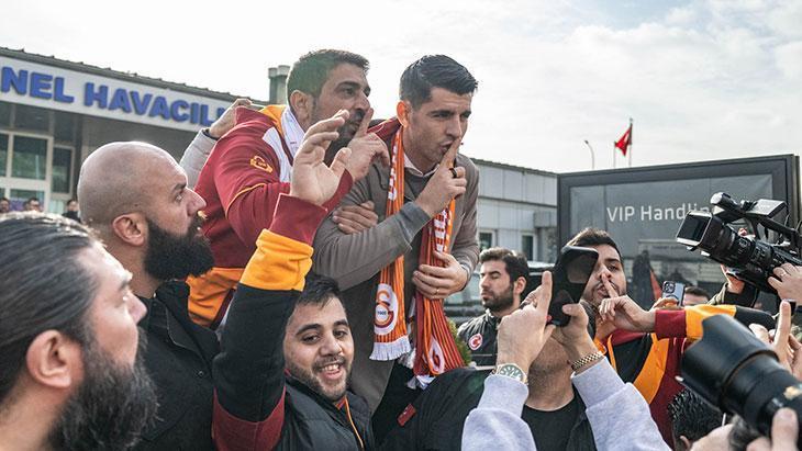 Galatasarayın yeni transferi Morata İstanbula geldi