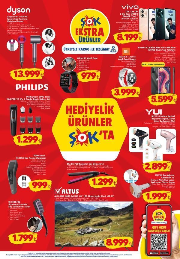 ŞOK 5 Şubat 2025 aktüel indirimleri SATIŞTA ŞOK aktüel ürünler kataloğunda bu hafta: Dyson Saç Kurutma Makinesi, kahve makinesi, lazer epilasyon aleti...