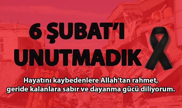 6 ŞUBAT DEPREMİ ANMA MESAJLARI 🤲 6 Şubat depremi 2. yılı resimli, siyah kurdeleli Unutmadık, Unutmayacağız yazılı, kısa, taziye mesajları