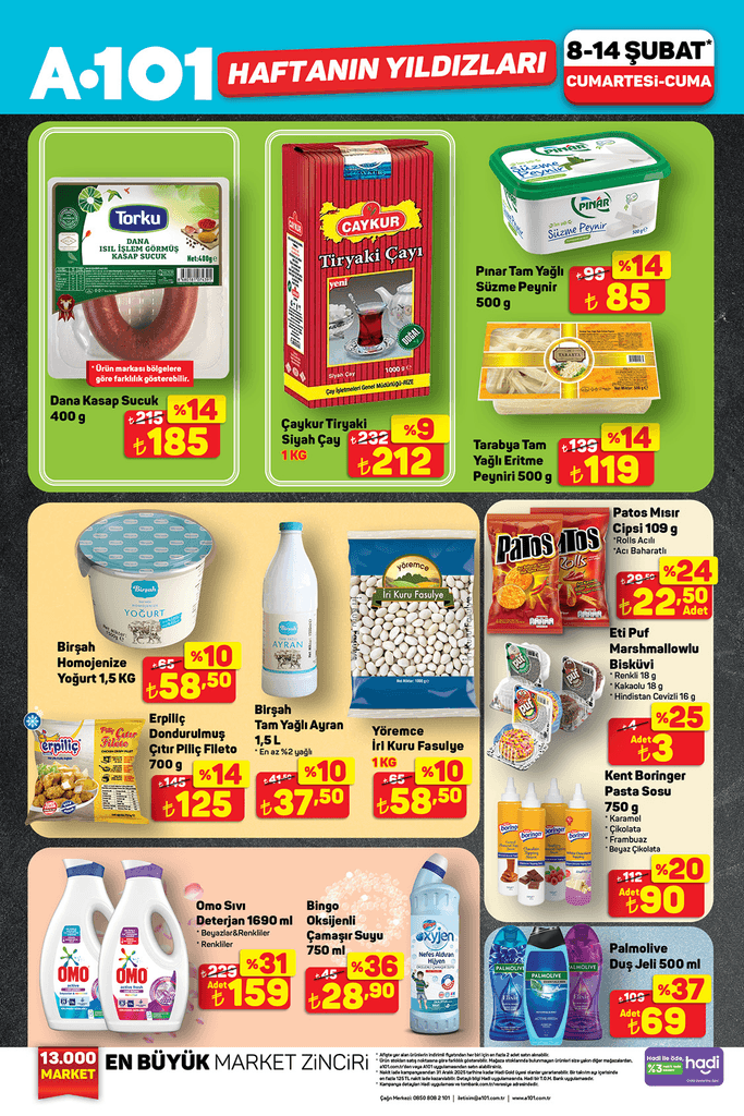 8-14 ŞUBAT A101 HAFTANIN YILDIZLARI KATALOĞU
