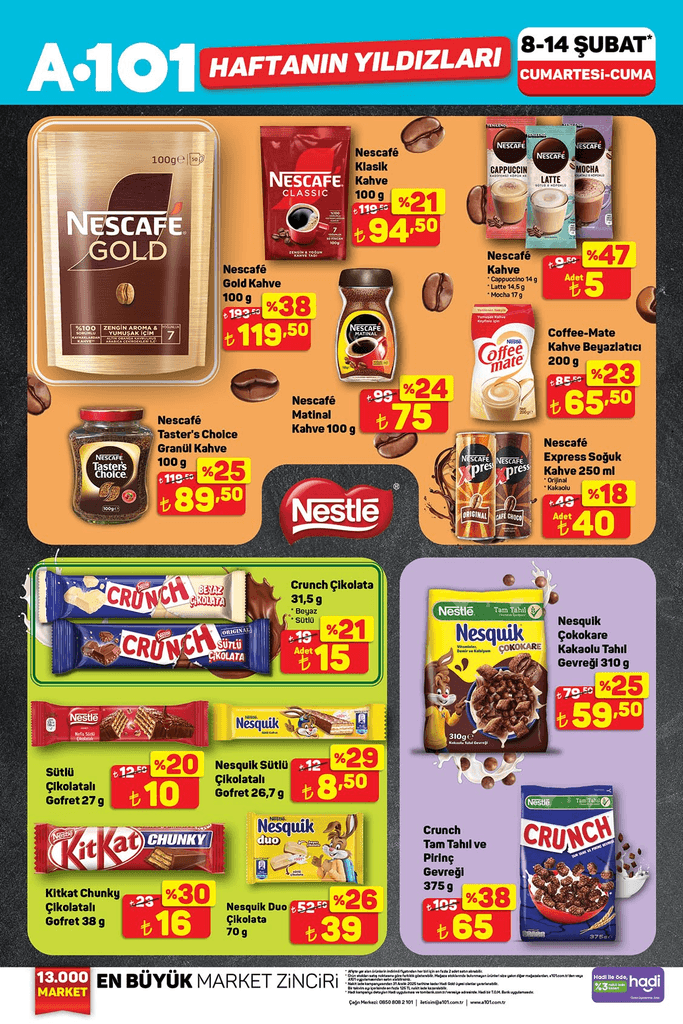 8-14 ŞUBAT A101 HAFTANIN YILDIZLARI KATALOĞU