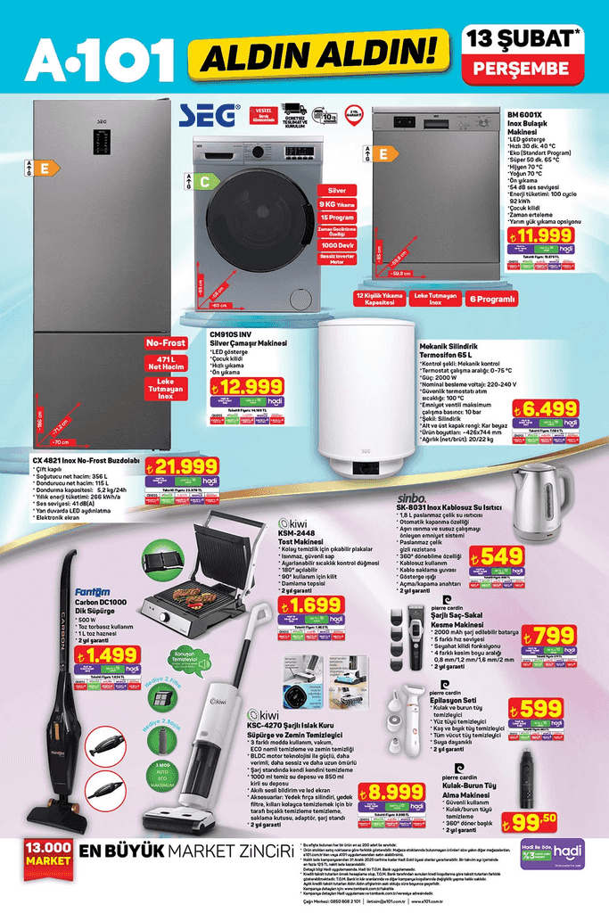 A101 ALDIN ALDIN 13 ŞUBAT PERŞEMBE KATALOĞU