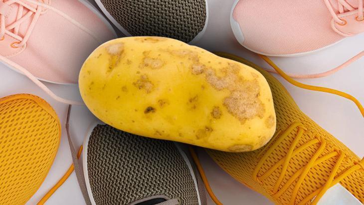 Dar gelen ayakkabıya patates taktiği 8 saatte binlerce liralık ayakkabıyı kurtarıyor