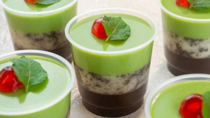 Avokadolu çikolatalı puding