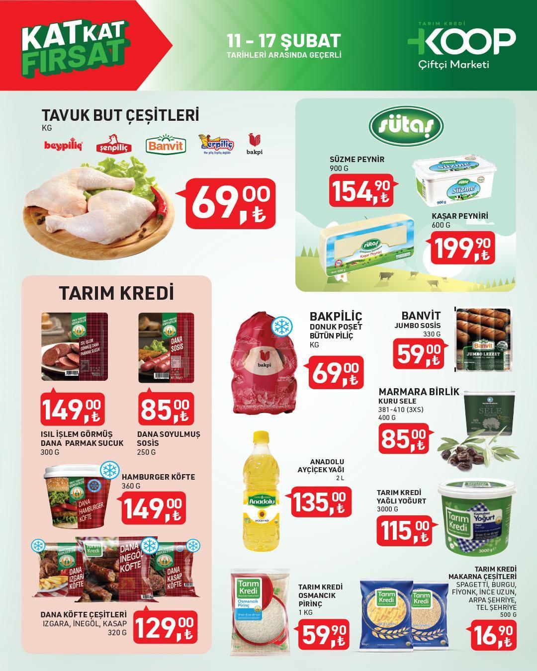Tarım Kredi Kooperatifi Market indirim katalog fırsatları raflarda 13-17 Şubat 2025 Tarım Kredi Market aktüel indirimleri: Fındık kreması, çay, ayçiçek yağı, kaşar peyniri...