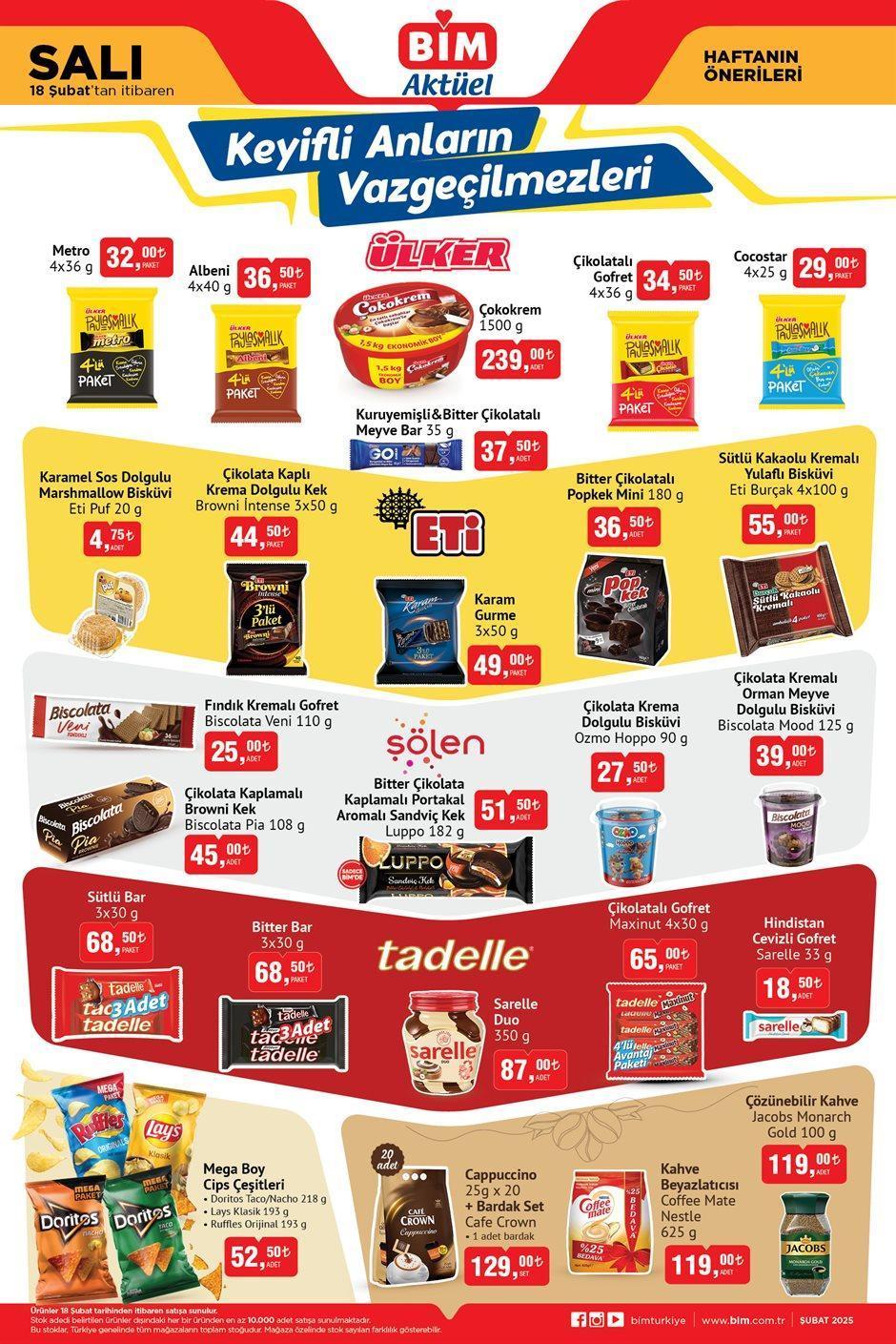 18 ŞUBAT SALI YENİ BİM AKTÜEL KATALOĞU