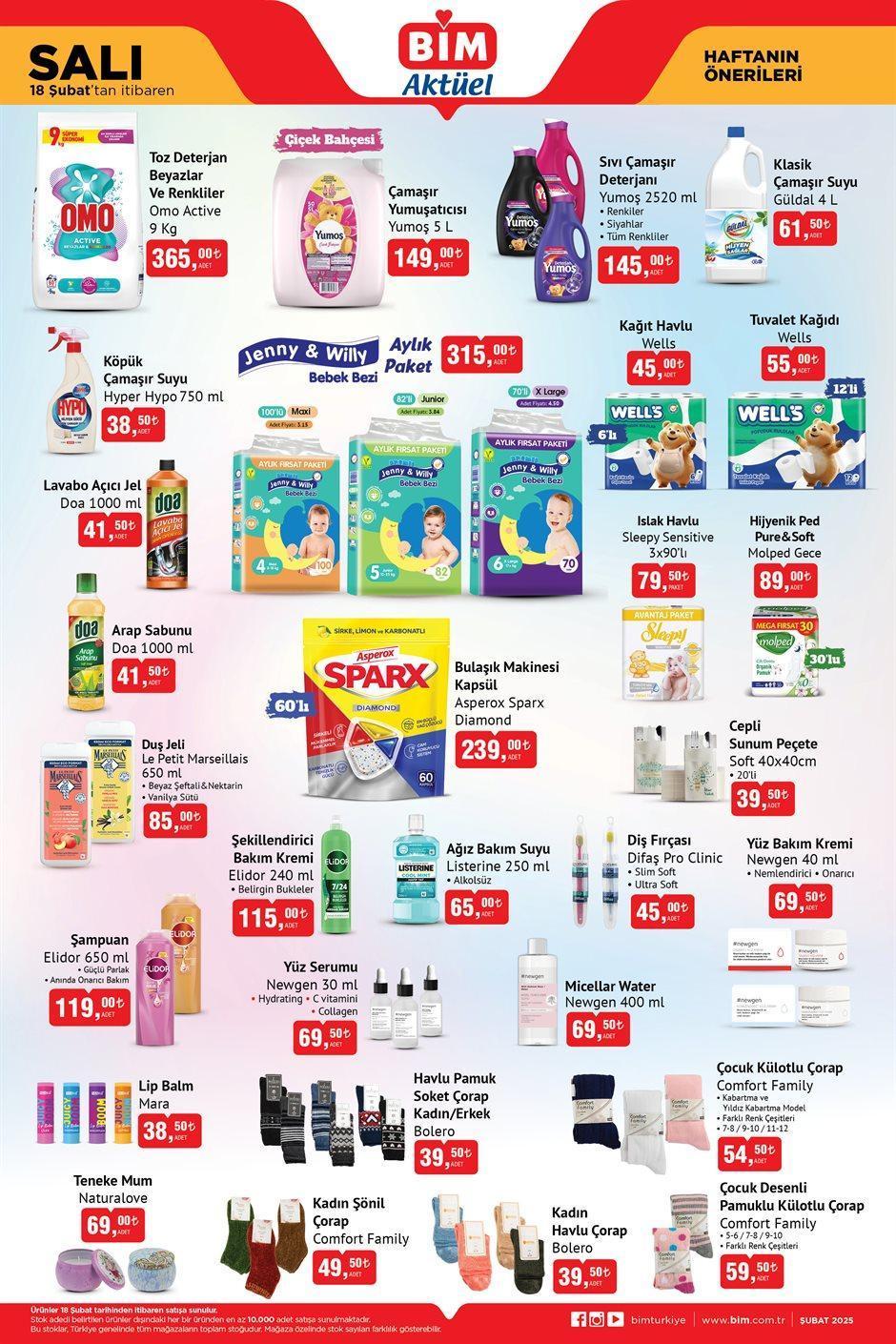 18 ŞUBAT SALI YENİ BİM AKTÜEL KATALOĞU