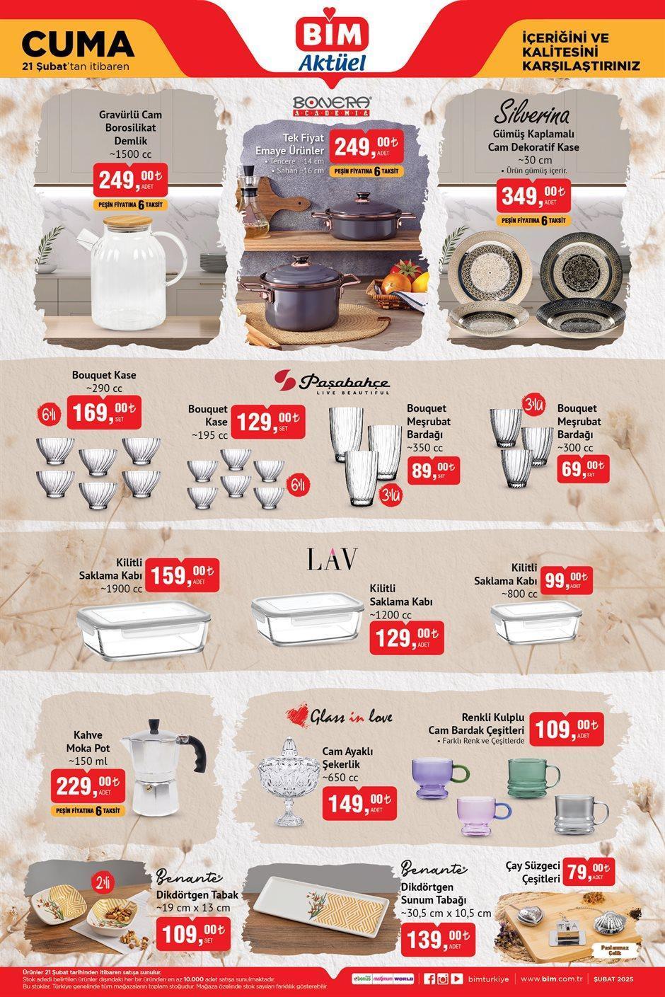 21 ŞUBAT CUMA BİM YENİ AKTÜEL KATALOĞU