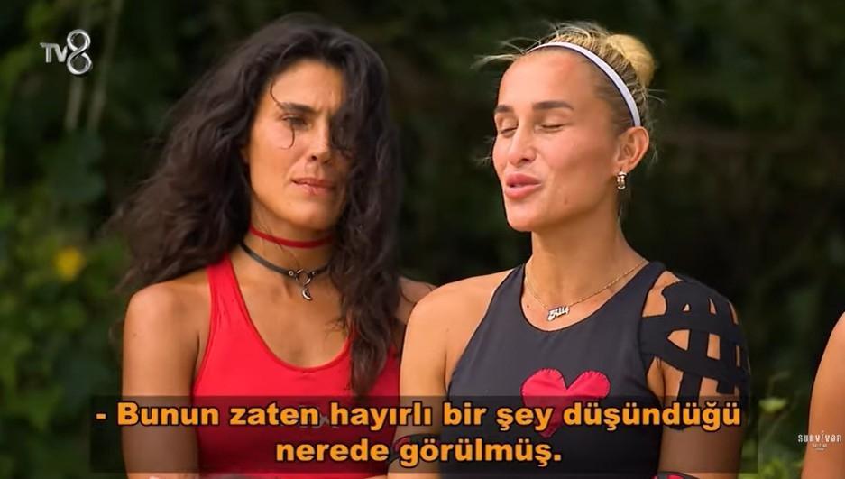 Survivorda Pınar ve Sema kavgasında ikinci raunt Tartışmaya Hikmet de dahil oldu