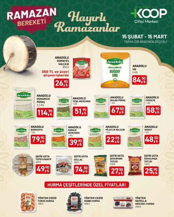 TARIM KREDİ KOOPERATİF MARKET 15 ŞUBAT - 15 MART 2025 KATALOĞU
